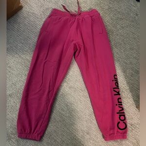 Calvin Klein pink medium sweats